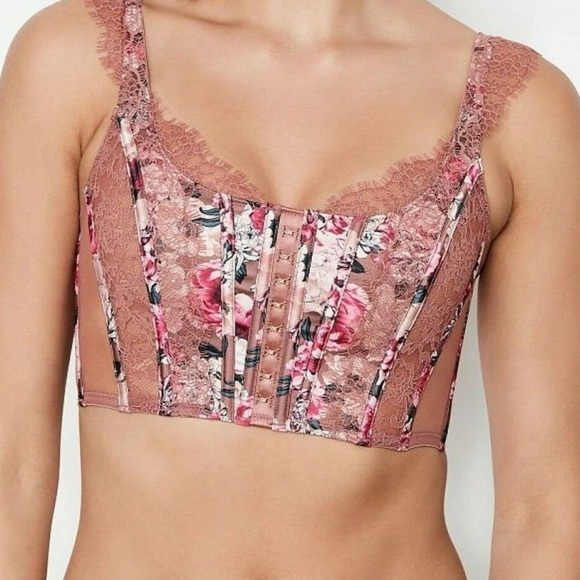 VICTORIAS SECRET DREAM ANGELS UNLINED CORSET BUSTIER BRA TOP size M - Picture 2 of 10